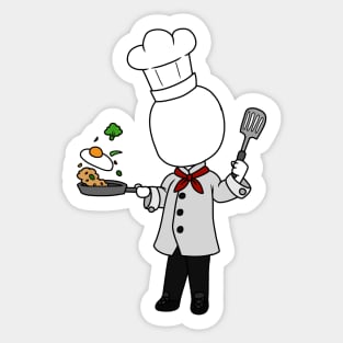 creepypasta chef slenderman chibi Sticker